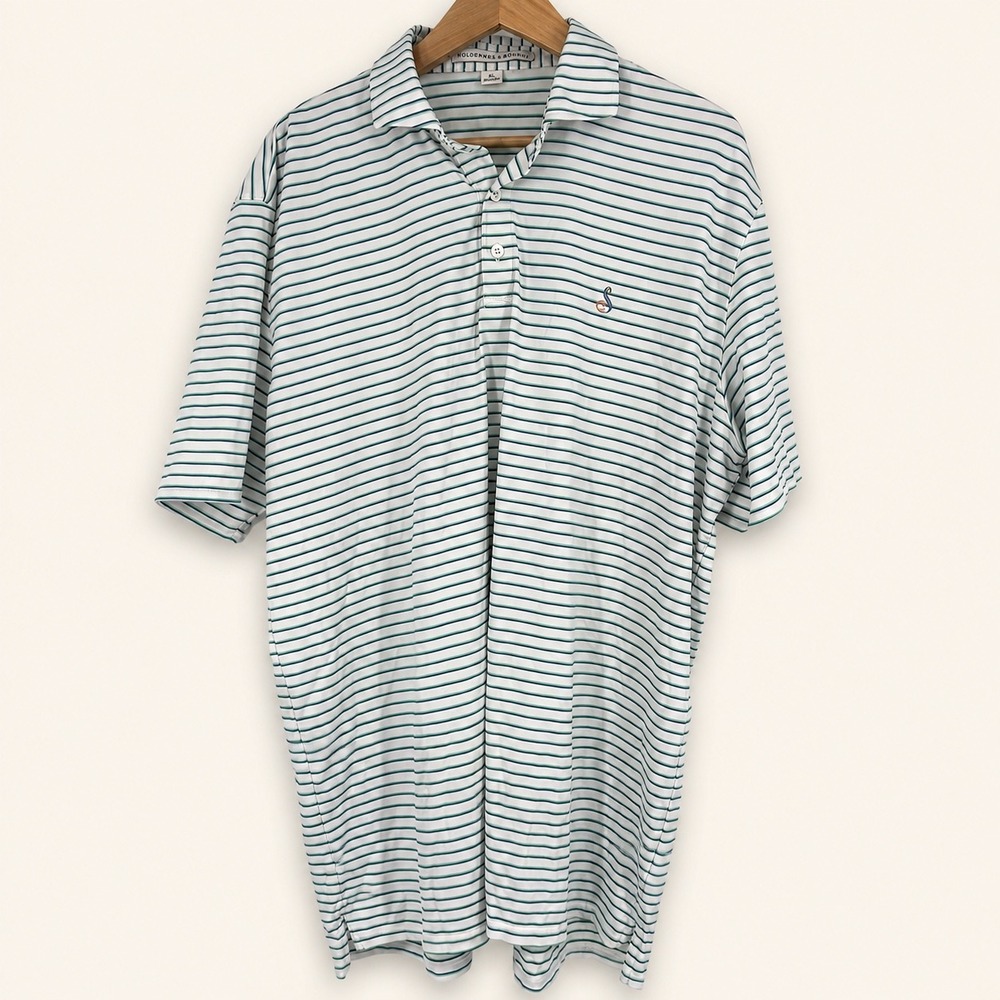 Holderness & Bourne Mens XL Polo Shirt Streamsong Golf Preppy Performance Sporty